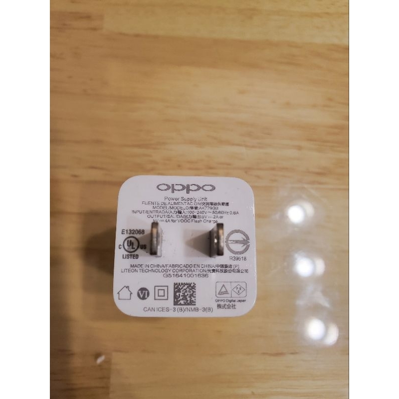 二手原廠 OPPO VOOC AK779 原廠旅充頭閃充快充 閃充頭 充電器 充電頭  電源供應器Bsmi-R39518