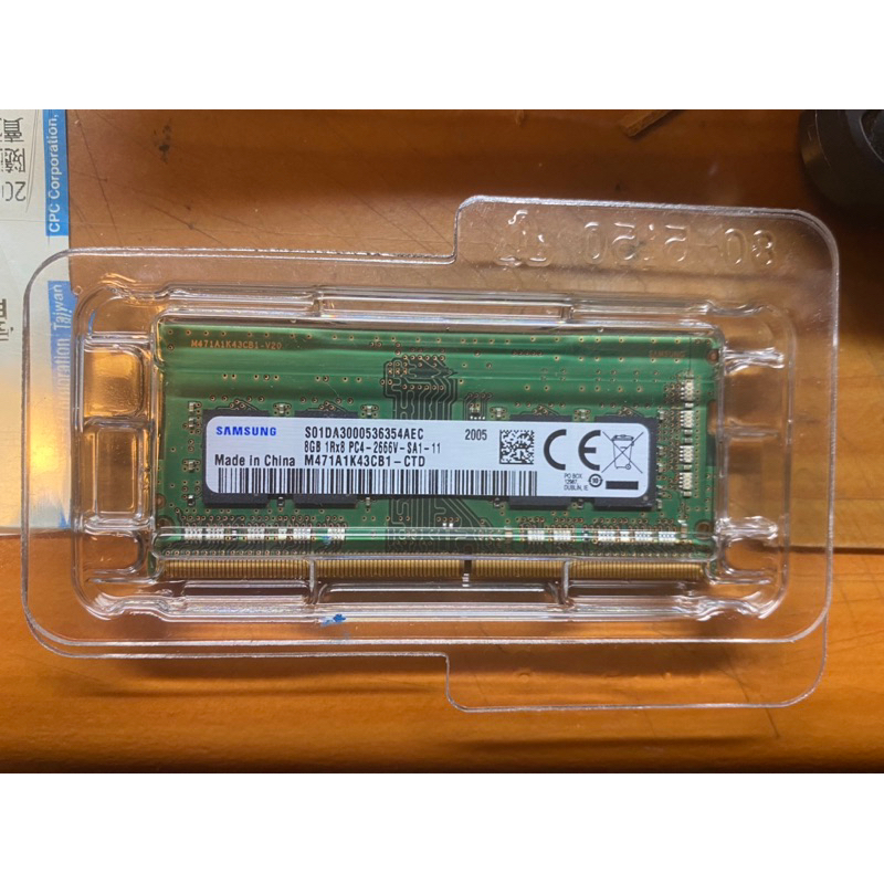 [誠可議］Samsung三星8GB DDR4 2666V筆記型記憶體