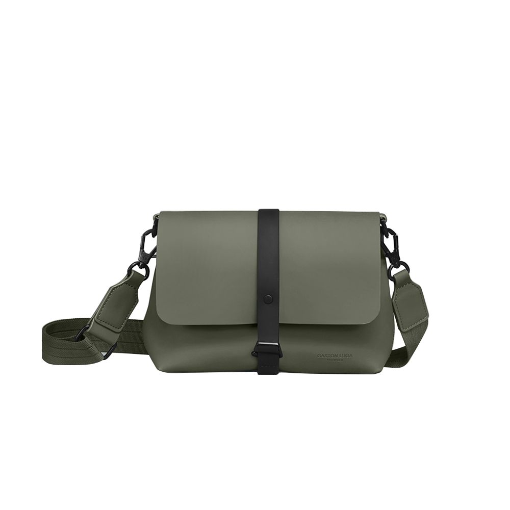 GASTON LUGA Splash Crossbody Bag 斜肩/側背包-橄欖綠【現貨】