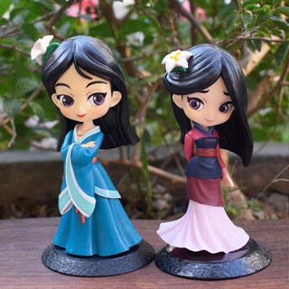 【臺灣現貨】清倉 花木蘭 大眼 可愛 蛋糕 烘培 裝飾 生日禮品 公主 迪士尼 玩具 公仔 模型 QPOSKET