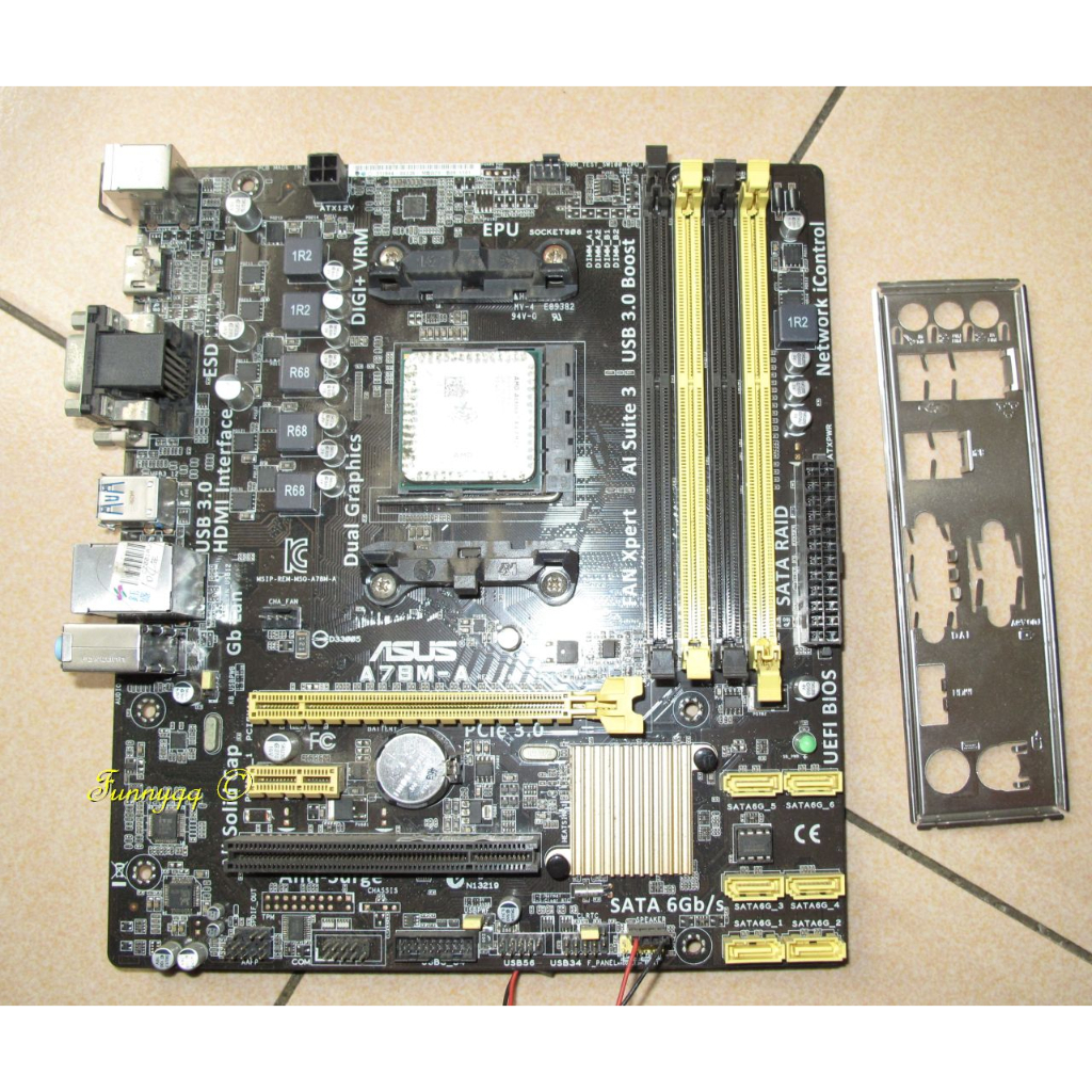 asus A78M A+X4 860K CPU+主機板