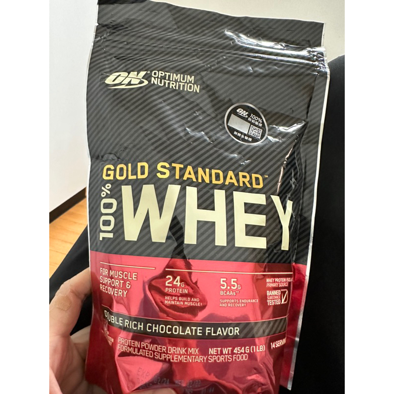 免運）ON  雙倍巧克力WHEY 乳清蛋白1磅  gold standard