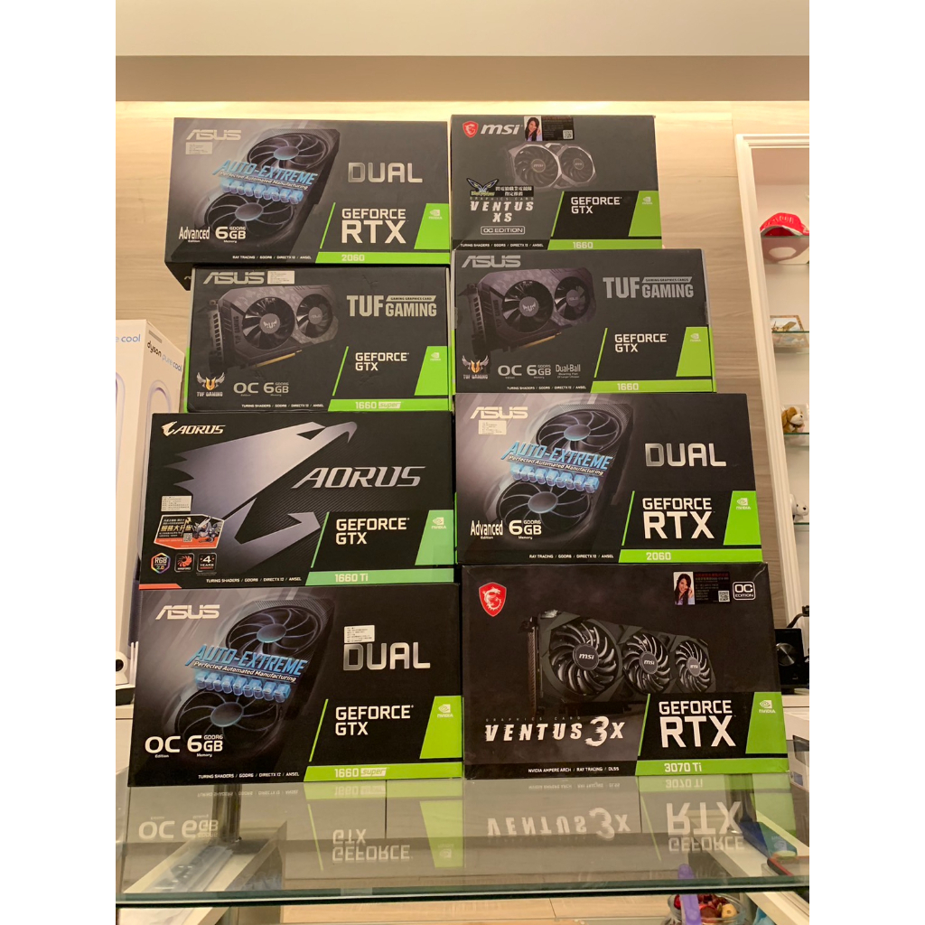 顯卡空盒子!! ASUS MSI 華碩 微星 技嘉 1660 1660TI 1660Super 2060 3070Ti