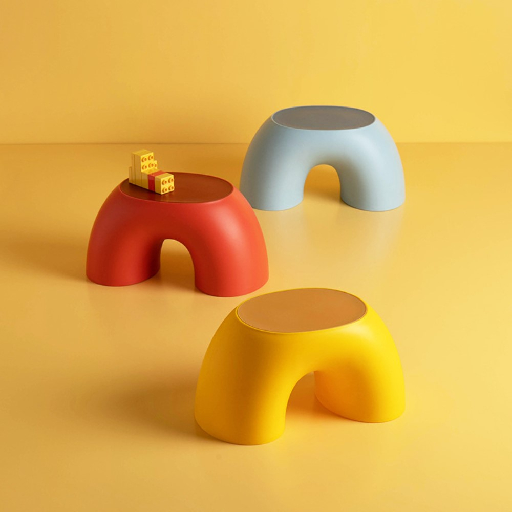 【AOTTO】繽紛彩虹造型兒童椅凳(小椅子 小凳子)