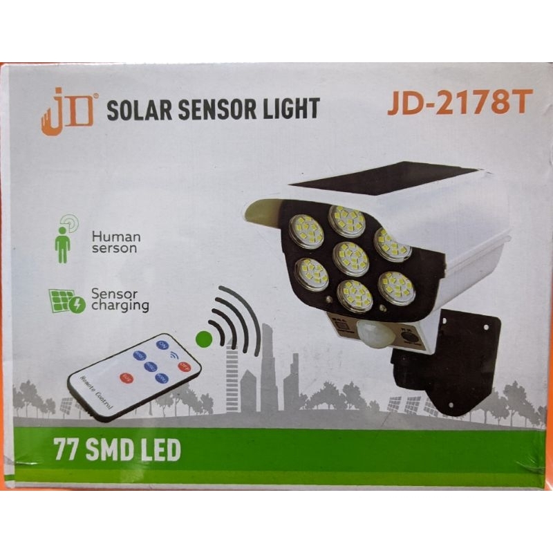 【2178T 】 太陽能感應壁燈LED強光路燈遙控【 附遙控器 】