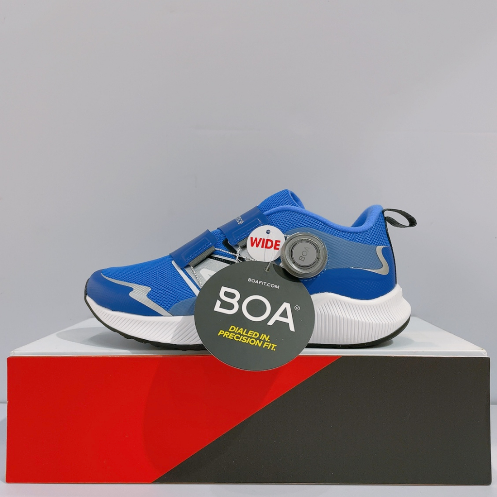 New Balance NB 中童 藍色 BOA 旋轉鈕 寬楦 舒適 運動 休閒鞋 PTRVLBL4