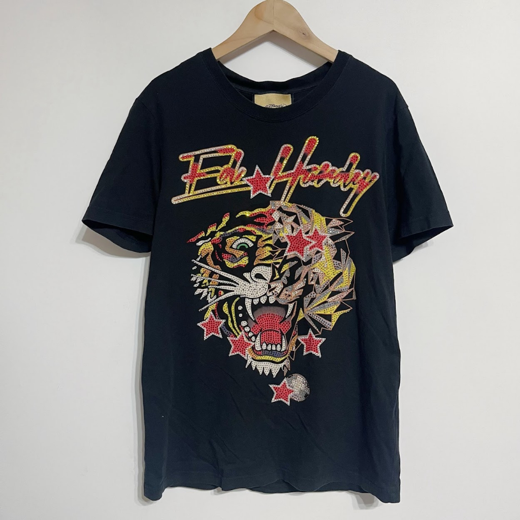 MOMO 古著商號 ED HARDY 老虎 短袖T恤 M號