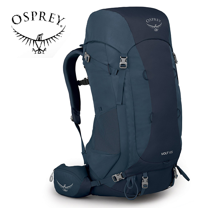 【Osprey 美國】Volt 65 登山背包 65L 男款 宇宙藍｜健行背包 自助旅行背包