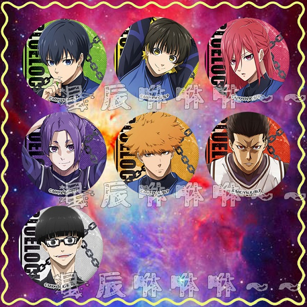 BLUE LOCK 藍色監獄 胸章 徽章 潔世一 蜂樂迴 國神鍊介 千切豹馬 御影玲王 馬狼照英 繪心甚八 動漫