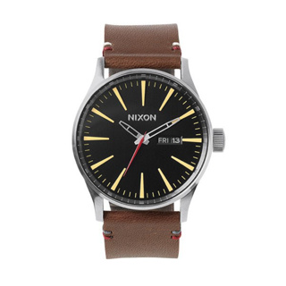 NIXON SENTRY 極簡復刻 黑色 焦糖色 皮錶帶 男錶 女錶 手錶 石英錶 A105-019