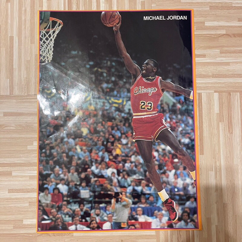 經典 麥克喬登 Michael Jordan 罰球線 海報 灌籃冠軍 最後一舞 喬丹 poster AJ1 永恆的飛人