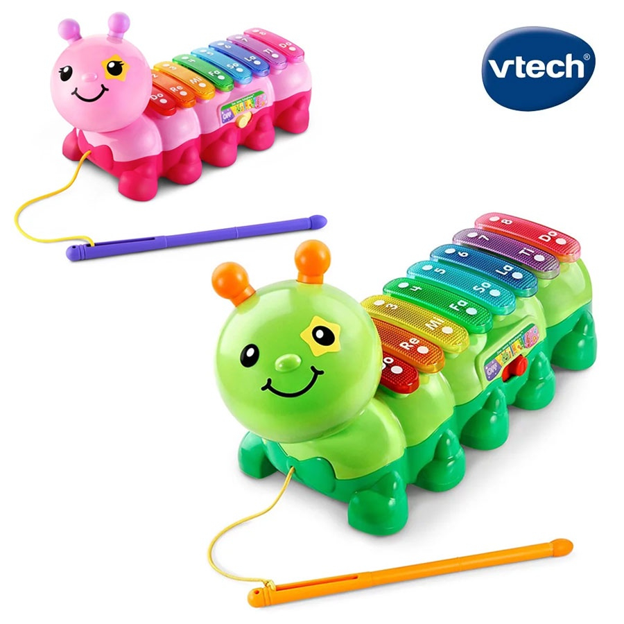 (當日寄)Vtech 2合1動感敲敲毛毛蟲 (兩色可選) 是敲琴也是鋼琴 3種互動模式