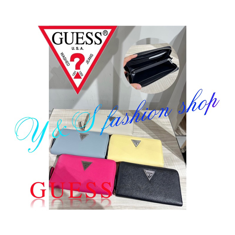 (Y&amp;S fashion)🇺🇸guess經典三角logo長夾 限量優惠 現貨