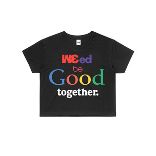 雜草叢生短板上衣2色WEED BE GOOD TOGETHER CROP TEE (2 COLORS)