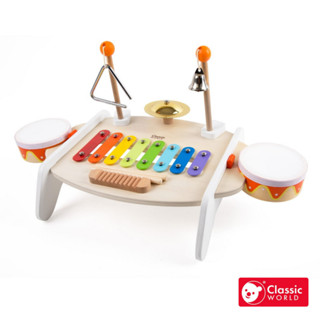 《德國Classic world》兒童打擊樂組 玩具樂器【音樂藝術啟蒙 適合3歲以上】德國客來喜經典木玩具
