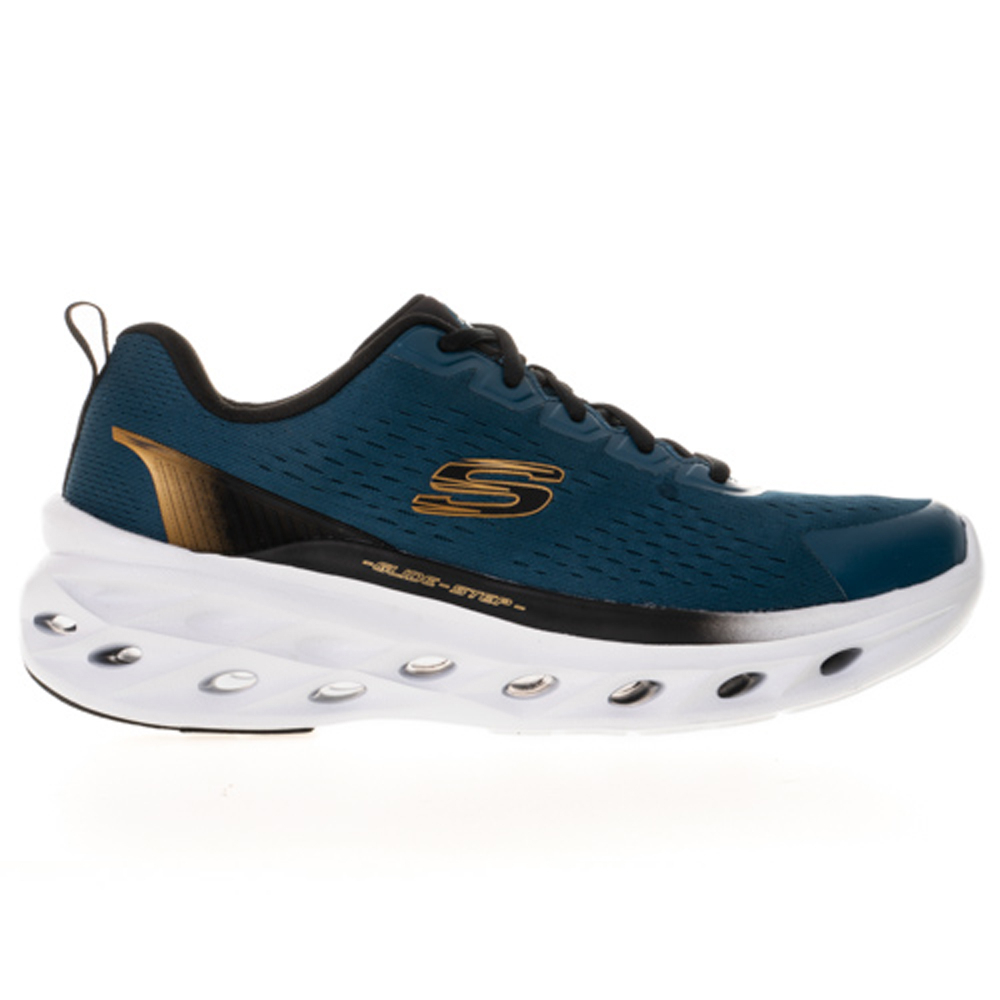 SKECHERS GLIDE-STEP SWIFT 男 慢跑鞋 藍232634TLBK