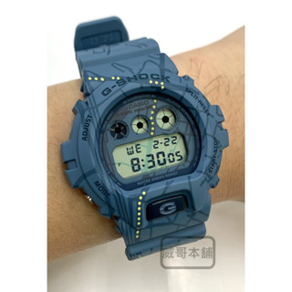 【威哥本舖】Casio台灣原廠公司貨 G-Shock DW-6900SBY-2 澀谷街頭文化 經典電子錶 DW-6900