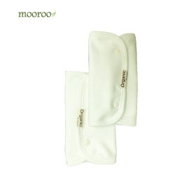 MOOROO 100%有機棉口水巾 - 背巾用(二側邊)