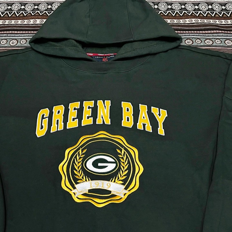 NFL Green Bay Packers x TommyHilfiger 聯名款 長袖 連帽 帽t