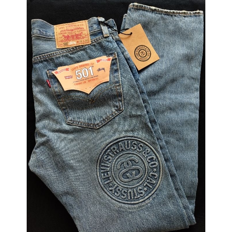 「全新現貨」Stussy X Levis 501 聯名牛仔褲 W31,L32