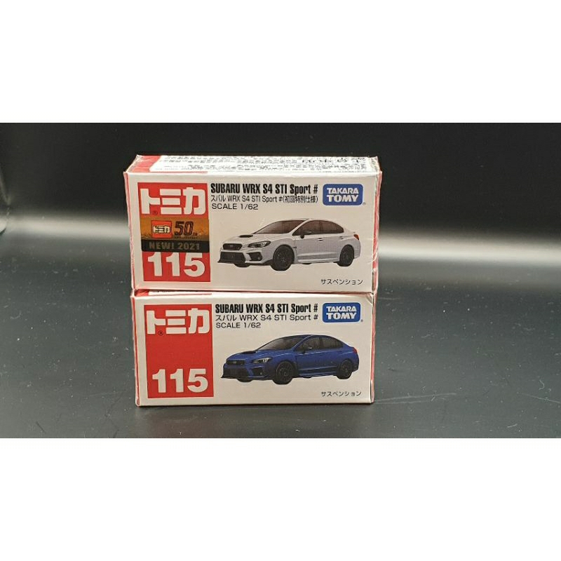 Tomica NO.115 subaru wrx s4 sti sport (初回+一般)