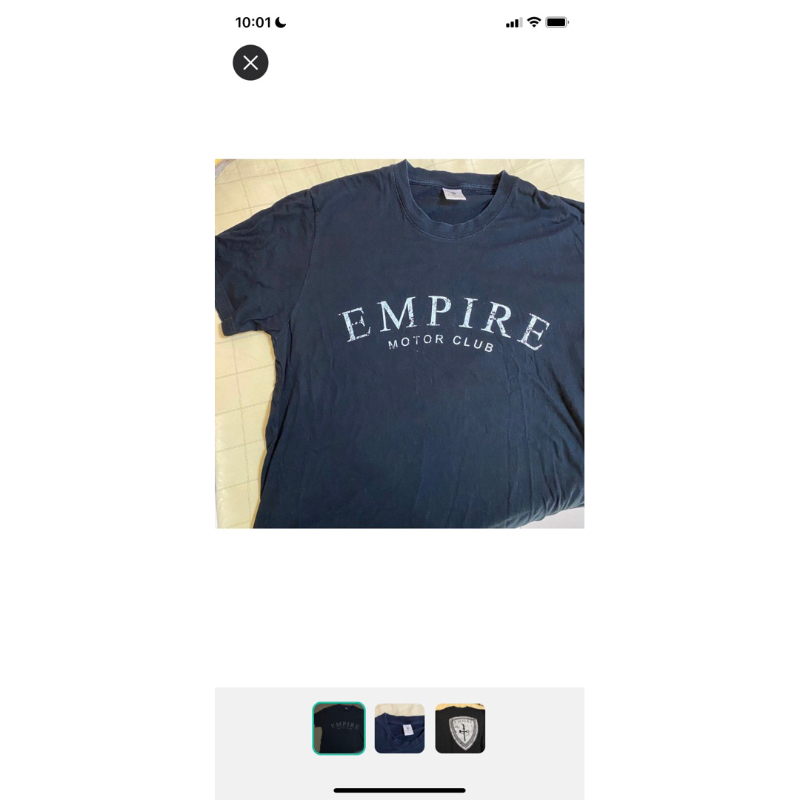 王陽明EMPIRE黑色T-shirt