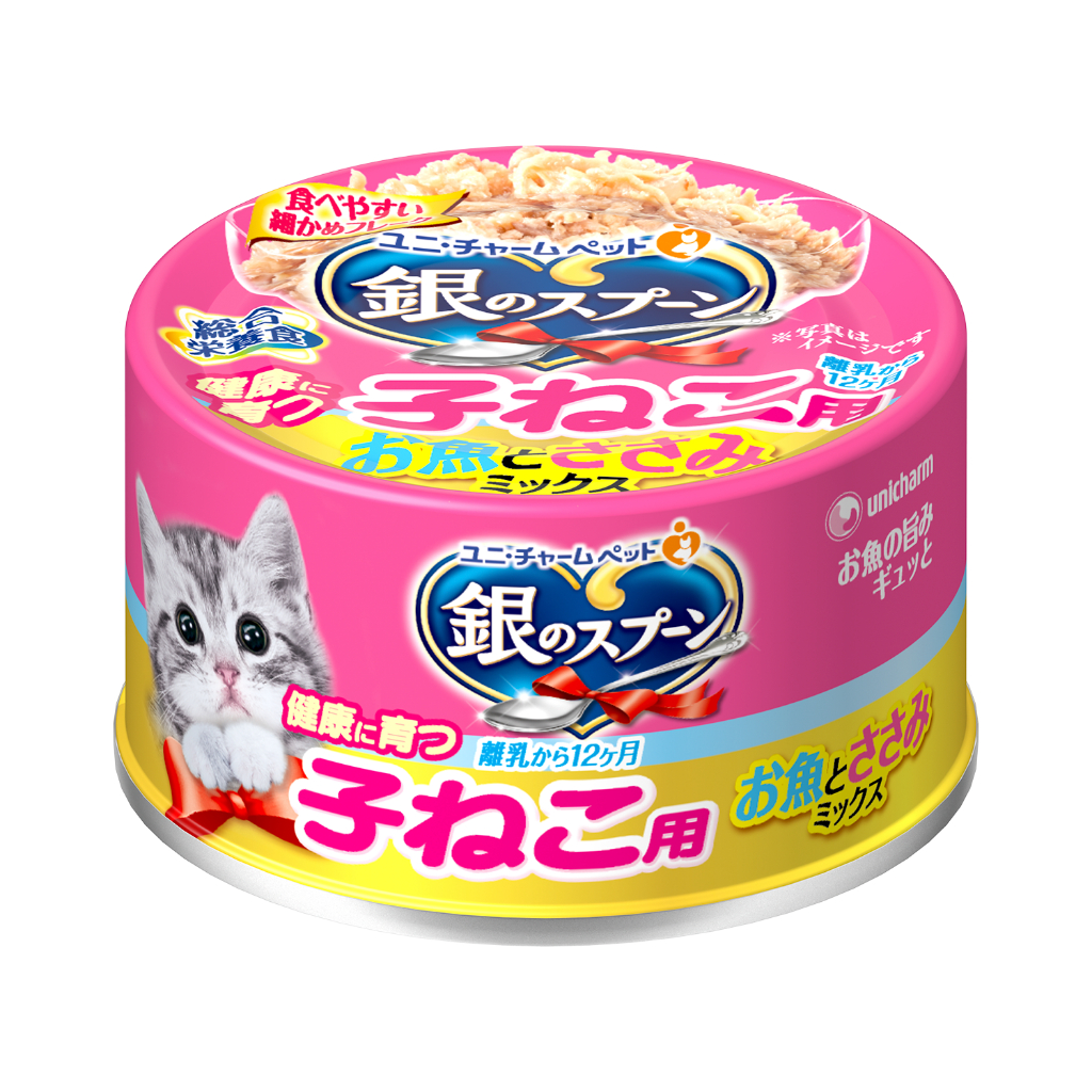 【Unicharm Pet銀湯匙】貓罐頭 70g (24入箱裝)