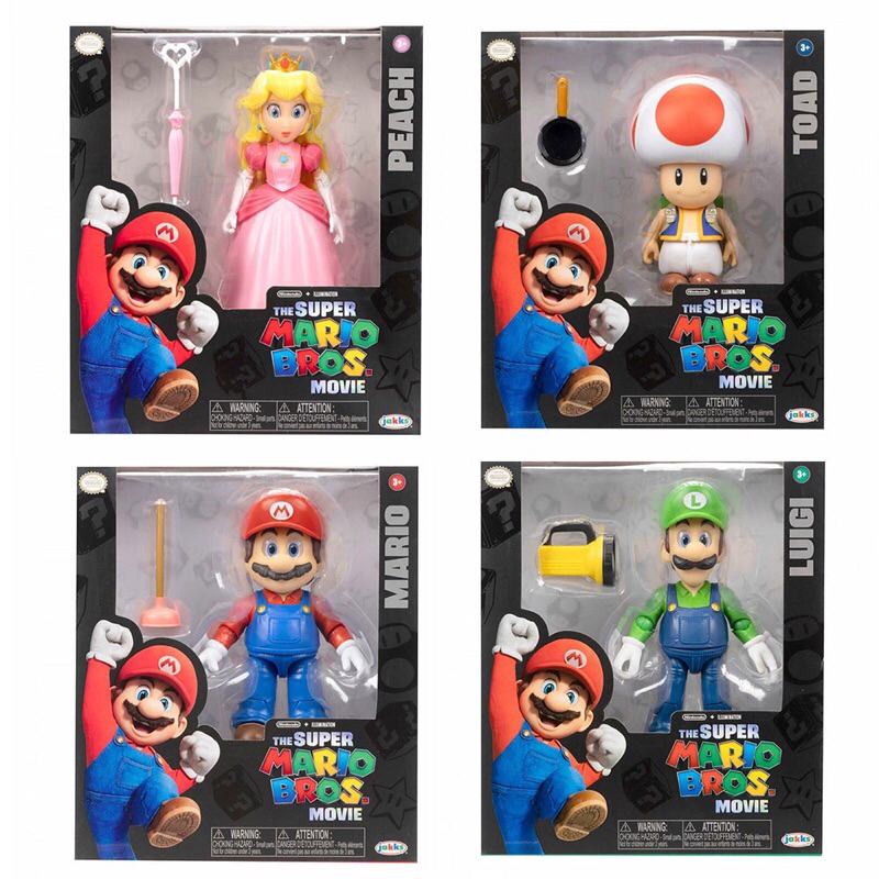 🔥成品潮玩🔥 JAKKS Nintendo 任天堂 Super Mario 超級瑪利歐 瑪利歐電影: 5吋珍藏公仔