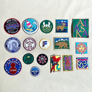 美國老件 America Icon embroidery Patch 機關 企業 動物 電繡布章 貼布 vintage
