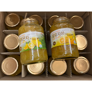 現貨-韓國蜂蜜柚子茶 韓國蜂蜜檸檬茶 韓國知名 玻璃罐裝 可沖泡也可當果醬塗抹 柚子茶
