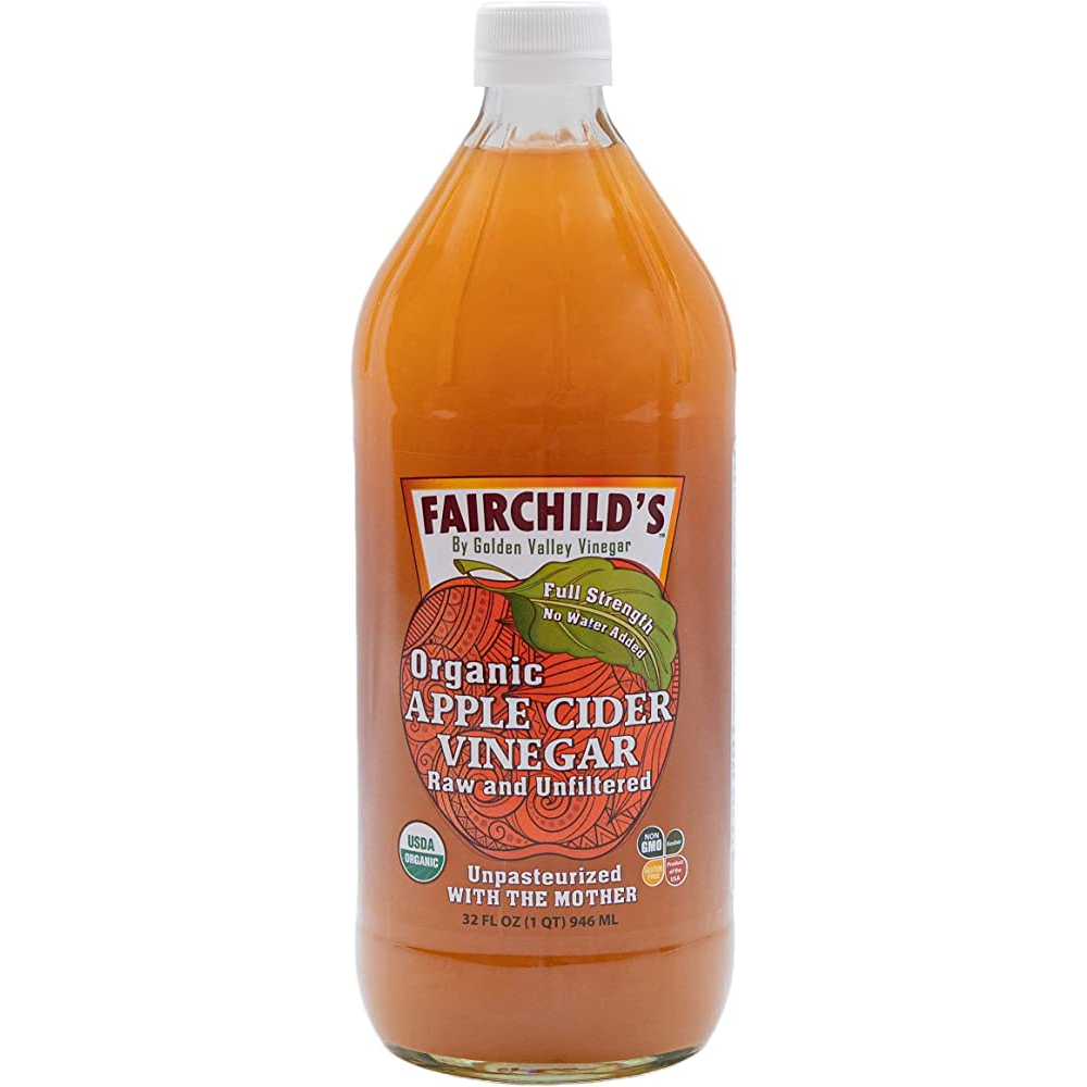 新貨Fairchild's 16oz X 3 罐 蘋果醋 [費爾先生] 未稀釋、最純、最原始的 “生” 蘋果醋，無糖生酮
