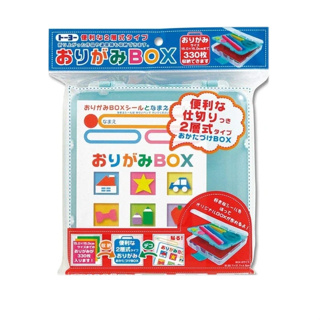 【現貨】日本 TOYO 手提式透明兩層摺紙收納盒 摺紙 摺紙盒
