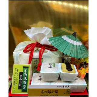 NB 日本特產 京都小餅 黃豆粉 麻糬 2種口味 黑糖 抹茶 6個入
