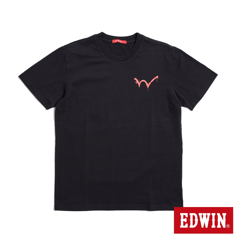 EDWIN 人氣復刻款 BASIC LOGO短袖T恤(黑色)-男款
