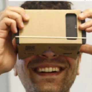 加大版加厚新版印刷 頭戴版 Google Cardboard 3D眼鏡 VR實境顯示器