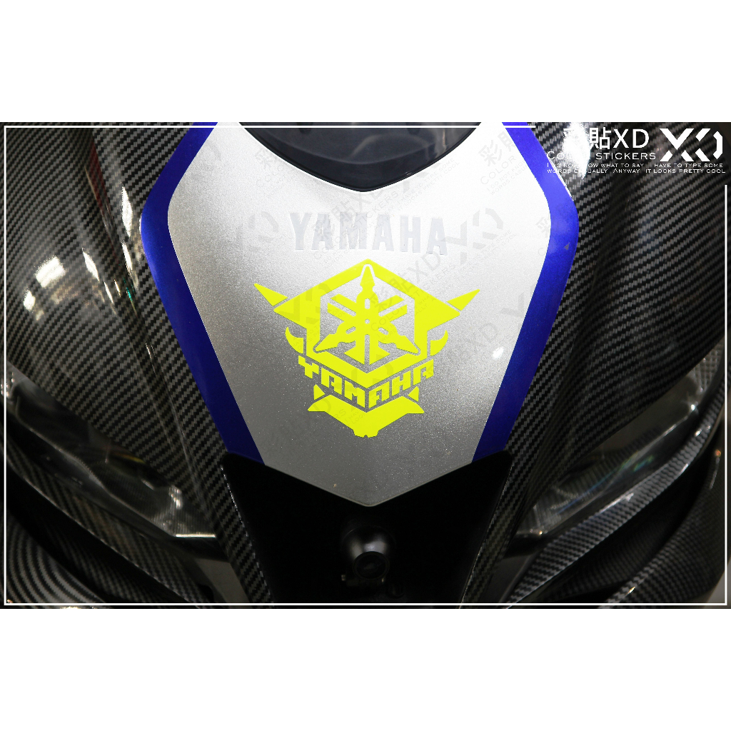 【彩貼XD】YAMAHA 鬼面 音叉貼紙 山葉.機車貼紙 3M反光貼 AUGUR S-MAX FORCE 勁戰六代