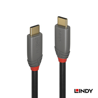LINDY 林帝 ANTHRA USB 3.2 Gen 2x2 C 公to公 傳輸線 + PD 1.5m (36902)