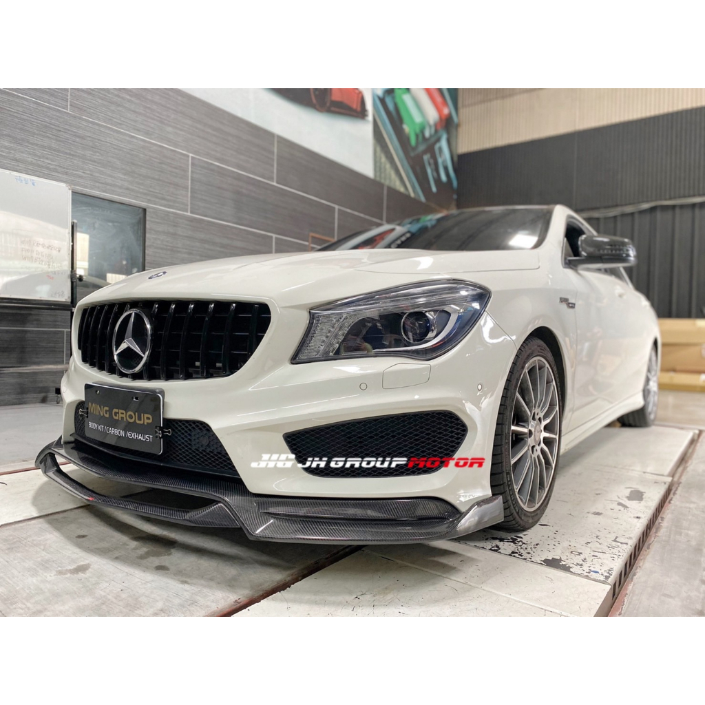 【JH GROUP MOTOR】BENZ W117 CLA 升級 R1款 碳纖維前下巴 前擾流