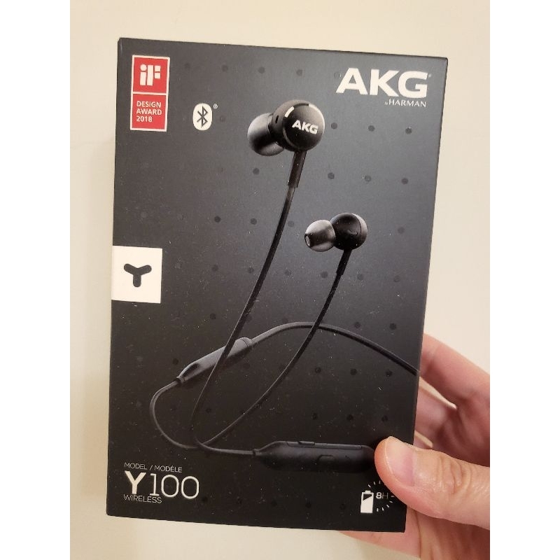 [AKG]無線耳機Y100 耳掛式運動耳機 全新