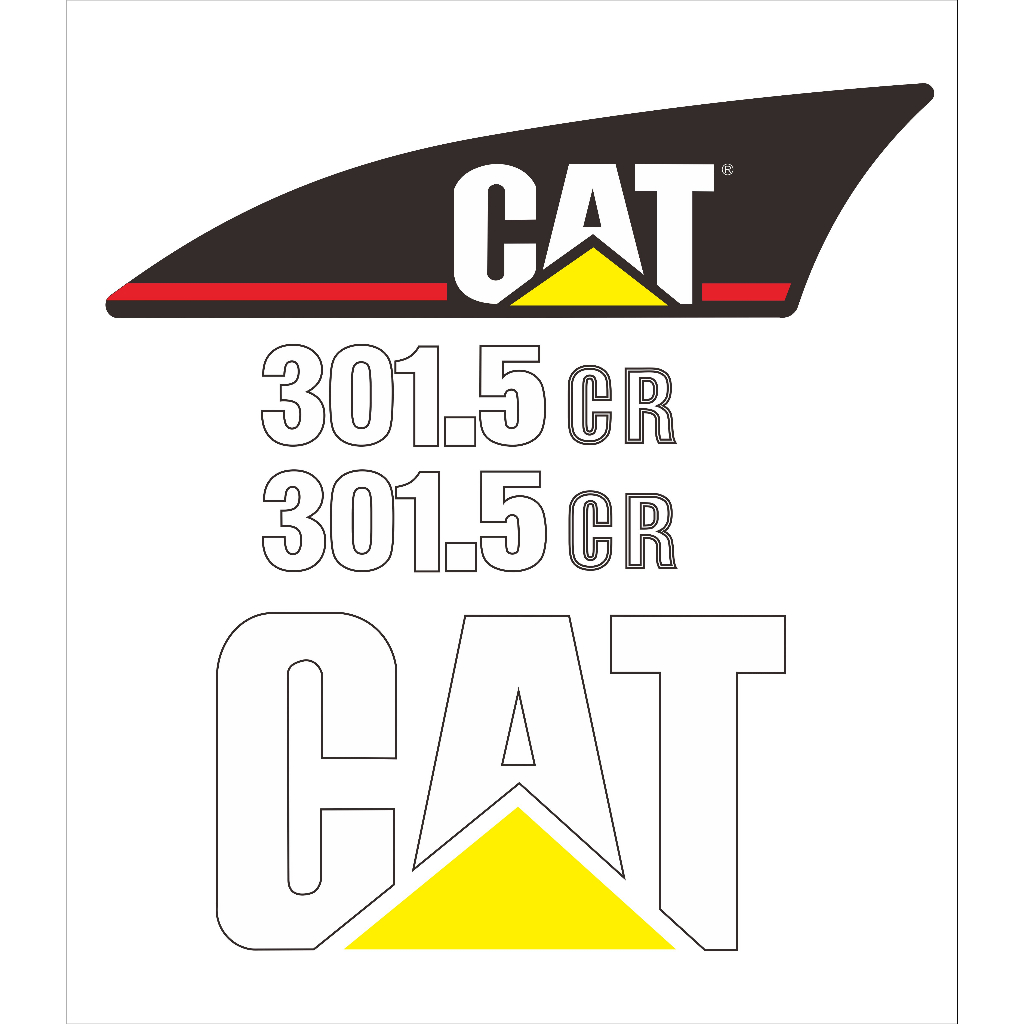 挖土機貼紙 CAT 301.5 CR-
