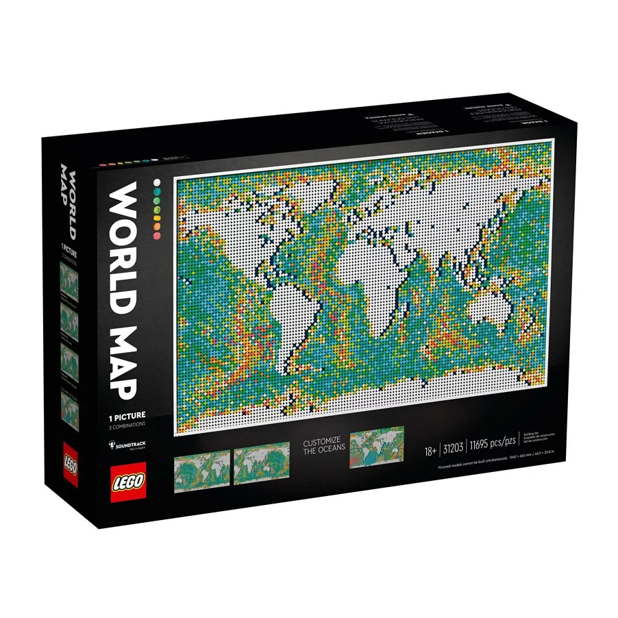【歐爾Owlselect】LEGO 樂高® Art 藝術系列 31203 世界地圖