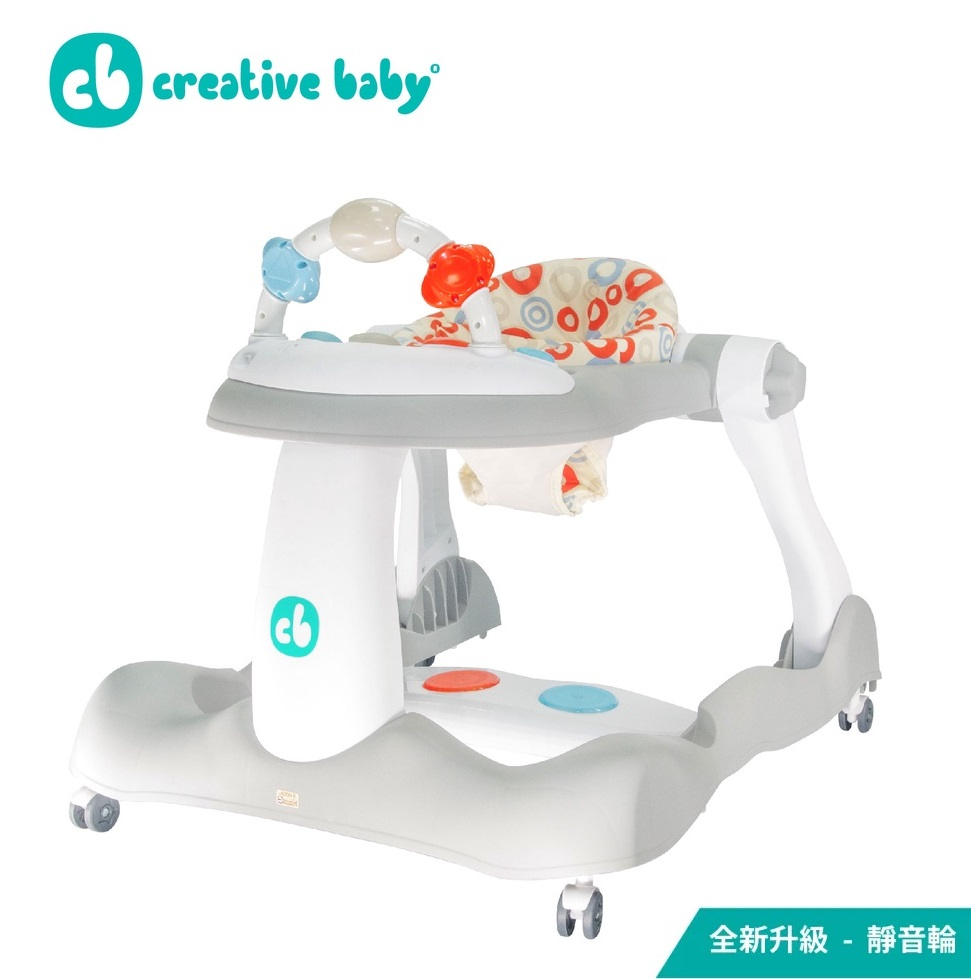 （現貨）Creative Baby 多功能三合一音樂折疊式學步車-經典版/助步車