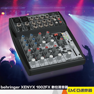 behringer XENYX 1002FX 10軌數位混音器 內建100種效果 直播 錄音 混音｜亞邁樂器