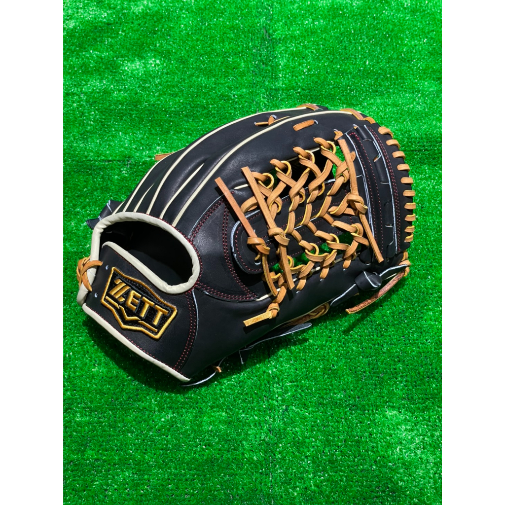 棒球世界ZETT SPECIAL ORDER 訂製款棒壘球手套硬式小牛皮特價Z2237系列13吋黑色