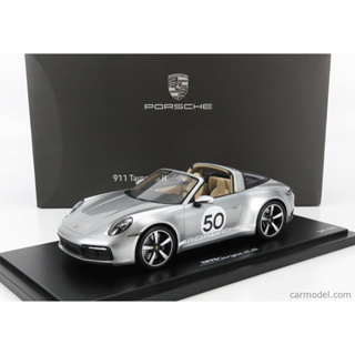 Porsche 保時捷原廠 1/18 車模 • 992 Targa 4S Heritage Design Edition