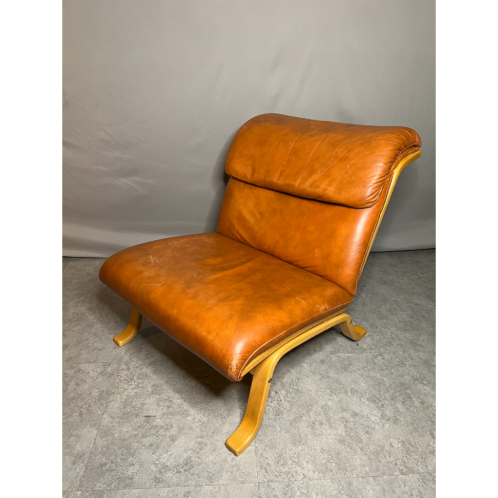 #19世紀 丹麥真皮休閒躺椅 『鞣製牛皮非常舒適』#523040
