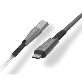 【DIKE】DLM512 鋅合金橢圓編織1.2M快充線 2A強化充電 Mirco USB充電線