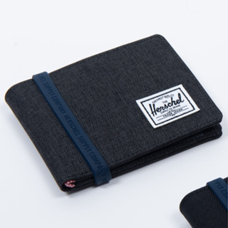 Herschel Roy Bi-Fold Wallet 黑混灰 黑色 RFID 防盜 帆布 皮夾 短夾 錢包 現貨