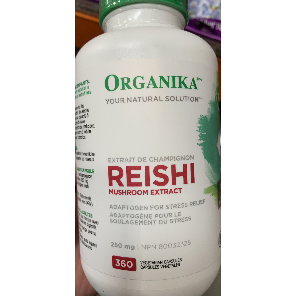 加拿大ORGANIKA Reishi Mushroom天然植物提取靈芝膠囊250mg 360粒