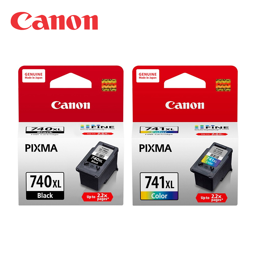 CANON原廠高容量墨水匣組(1黑1彩) PG-740XL CL-741XL 適用MG3570/MG3670/MX477